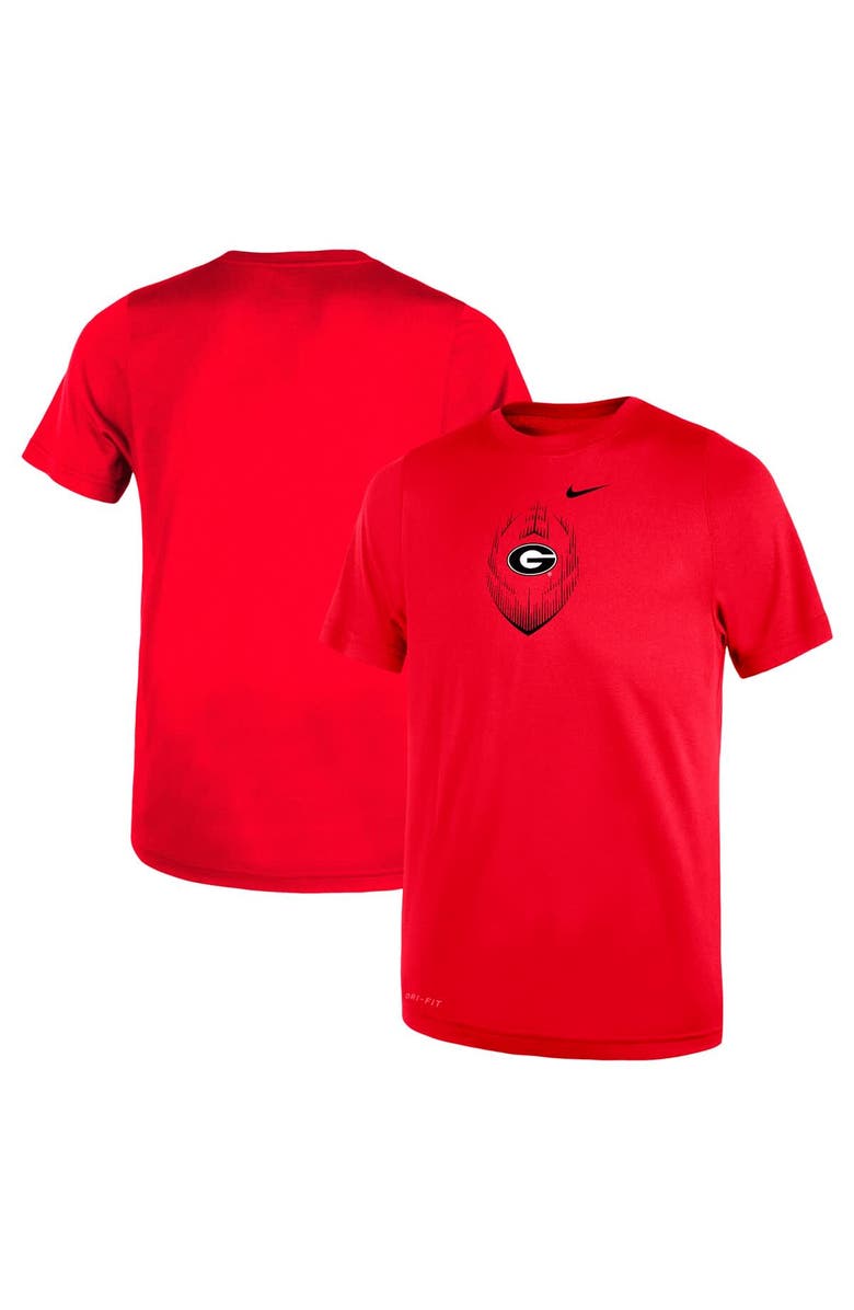 Nike Toddler Nike Red Georgia Bulldogs Legend Football Performance T-Shirt, Main, color, 