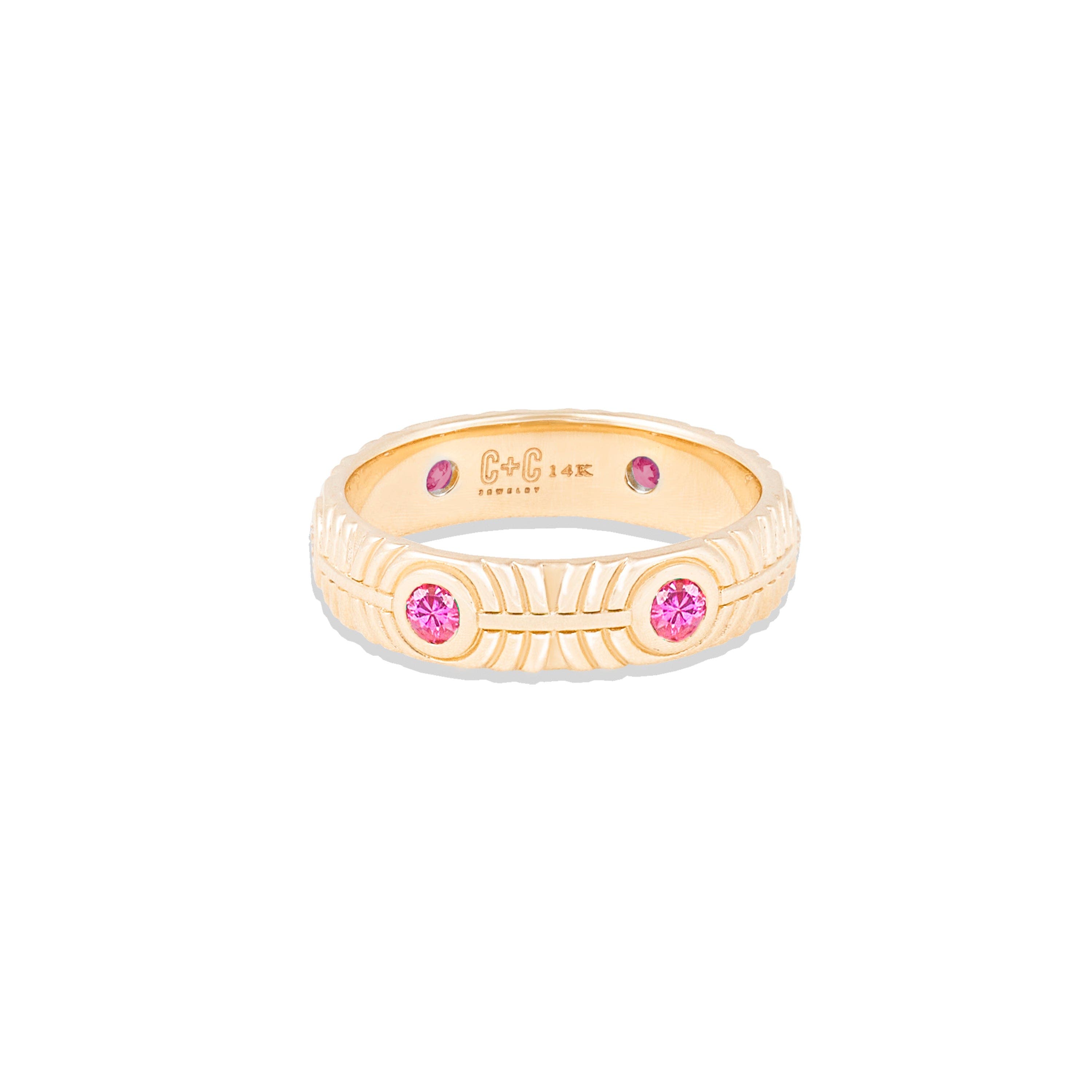 selected Pink Sapphire- Gold