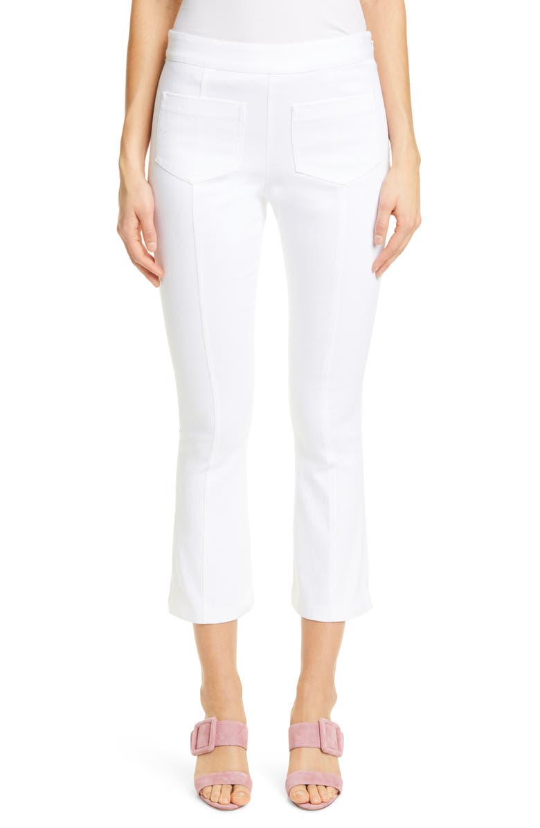 Cinq à Sept Lindsay Stretch Twill Crop Slim Pants, Main, color, 
