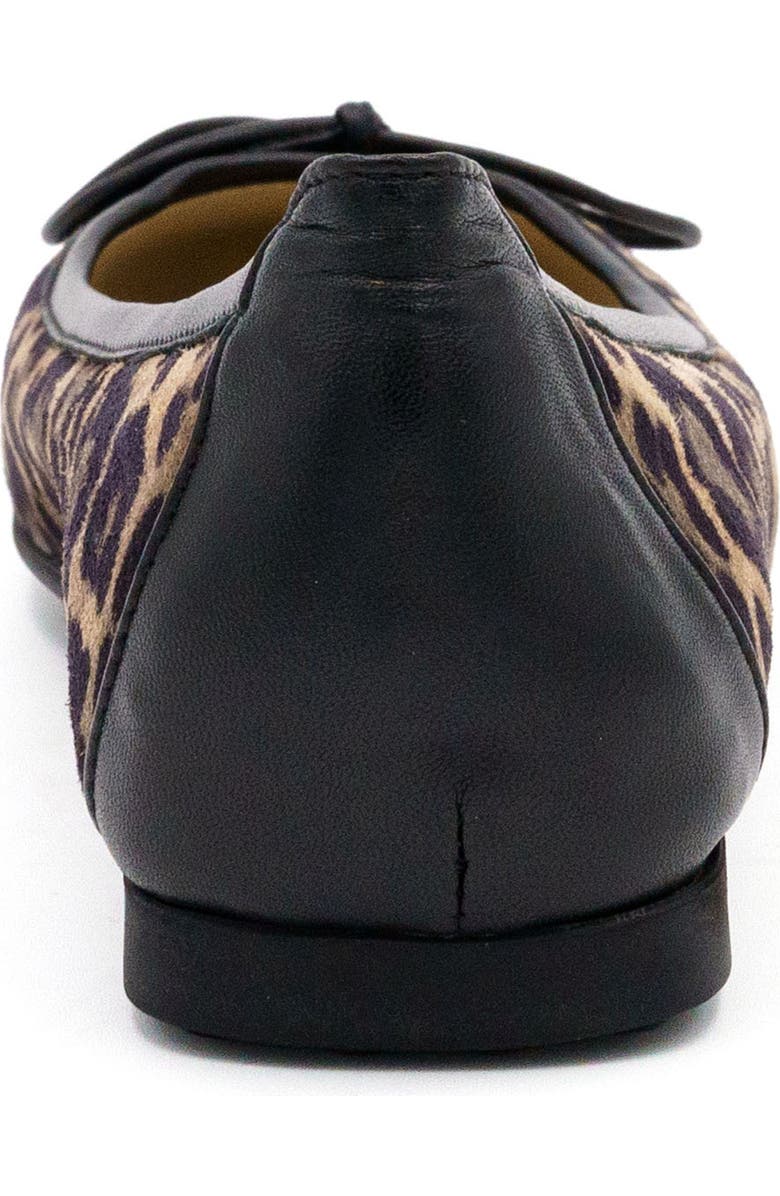 Amalfi by Rangoni Dana Leopard Print Ballet Flat - Multiple Widths Available, Alternate, color, Leopard/ Black Parmasoft Trim