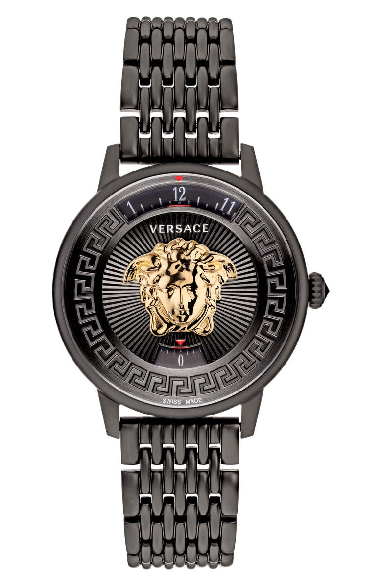 Versace Medusa Icon Bracelet Watch, 38mm, Main, color, 