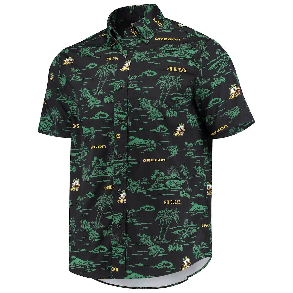 Men's Reyn Spooner Black Oregon Ducks Classic Button-Down Shirt - image 2