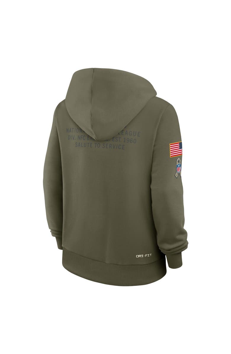 Nike Women's Nike Olive Dallas Cowboys 2025 Salute to Service Sideline Standard Issue Dri-FIT Hoodie, Alternate, color, Olive