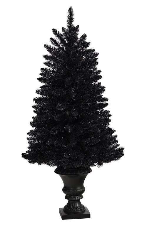 Nearly Natural 4-foot Black Halloween Artifical Tree In Black