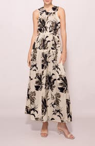 MELLODAY Floral Print Maxi Dress