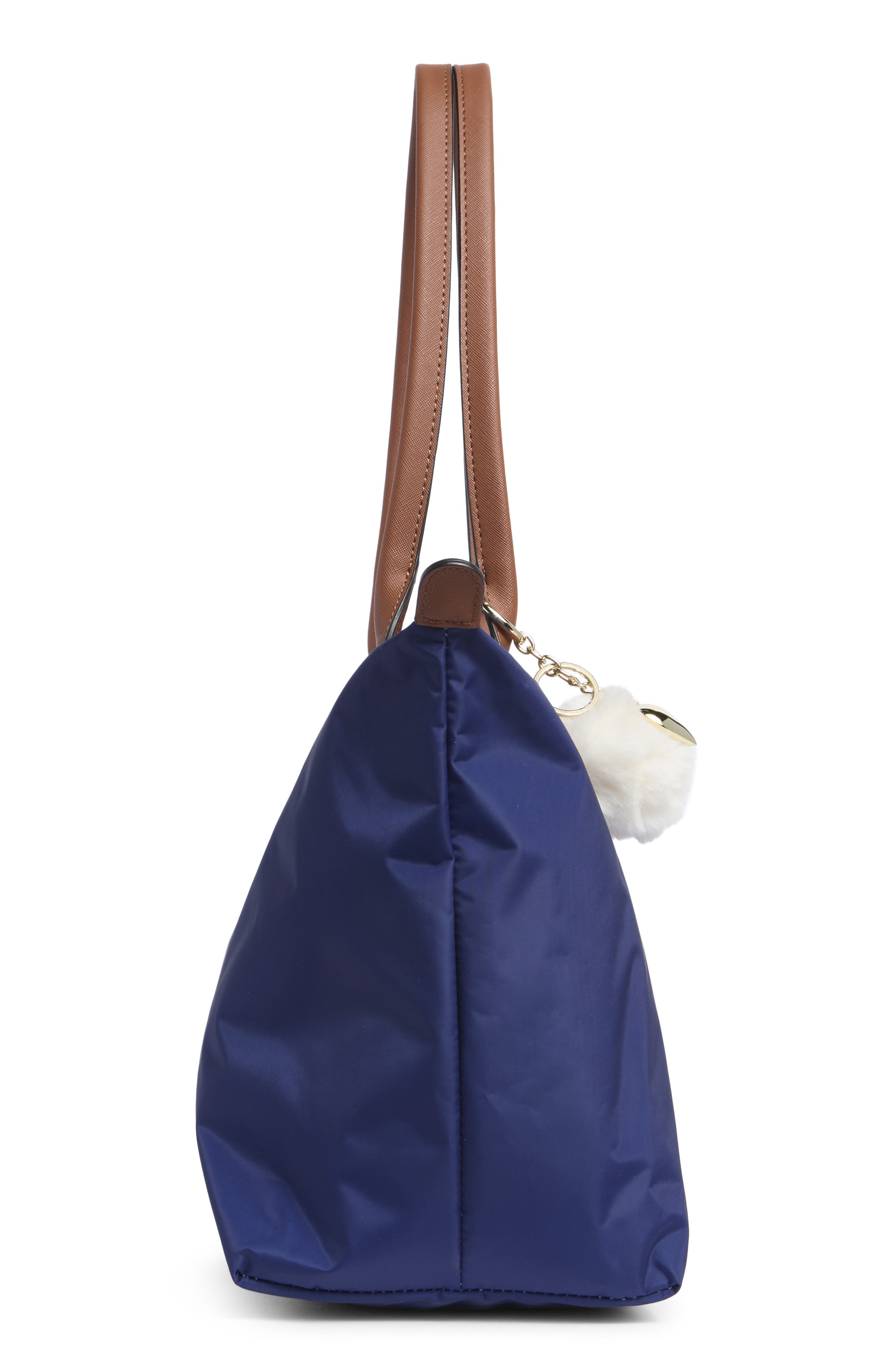 Madden Girl Nylon Tote, Alternate, color, Navy