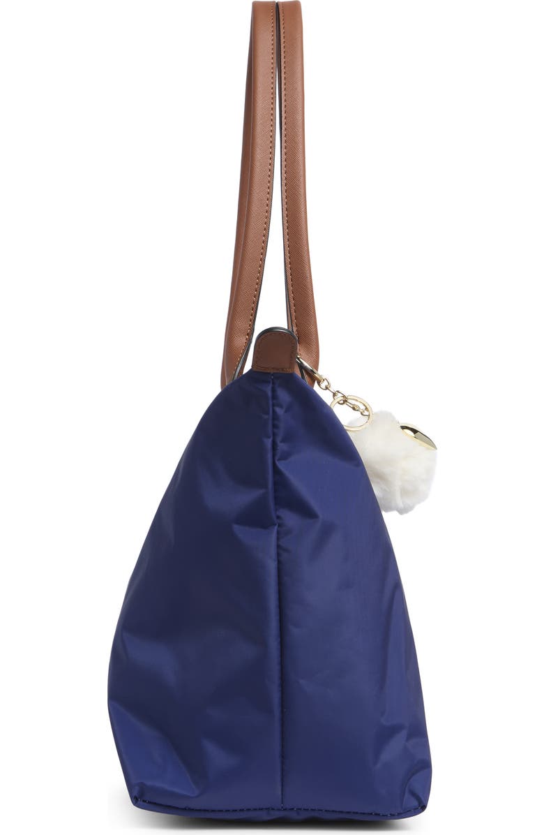 Madden Girl Nylon Tote, Alternate, color, Navy