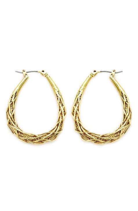 Braided Hoop Earrings