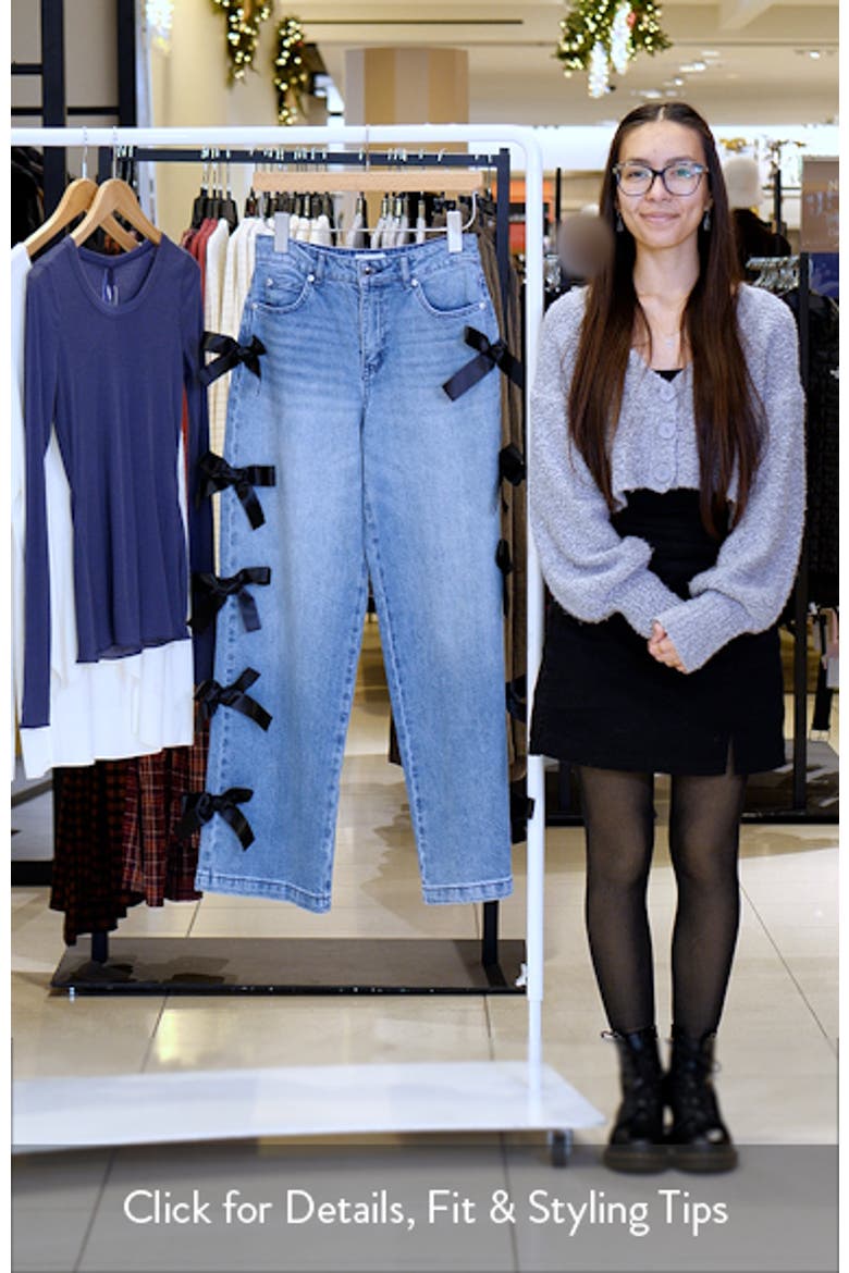 Bow Detail High Waist Jeans video