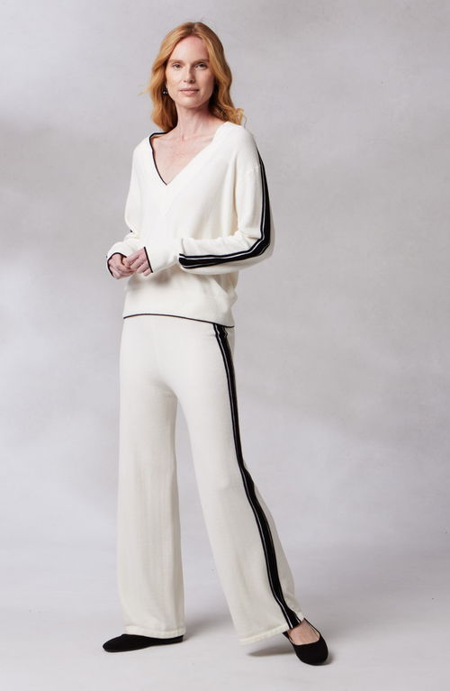KASHWERE APPAREL PALAZZO TRACK PANTS