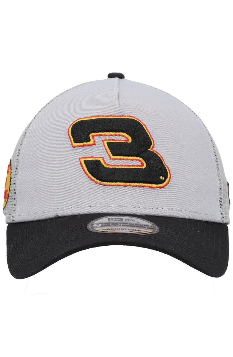 New Era Men's New Era Gray Dale Earnhardt Jr. Bass Pro Shops Side Hit Adjustable Trucker Hat, Alternate, color,