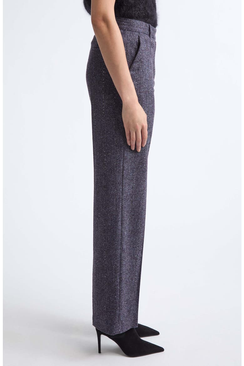 Sequin Alpaca & Wool Blend Pants, Alternate, color, 177 AMETHYST