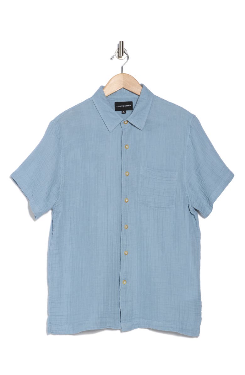Lucky Brand Short Sleeve Playa Shirt, Alternate, color, 