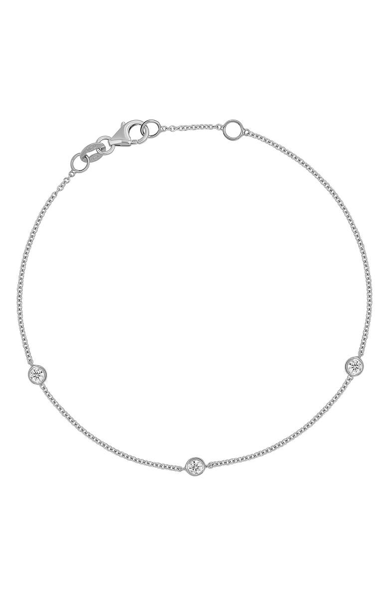 Bony Levy Triple Diamond Bezel Bracelet - 0.15 ctw, Main, color, 