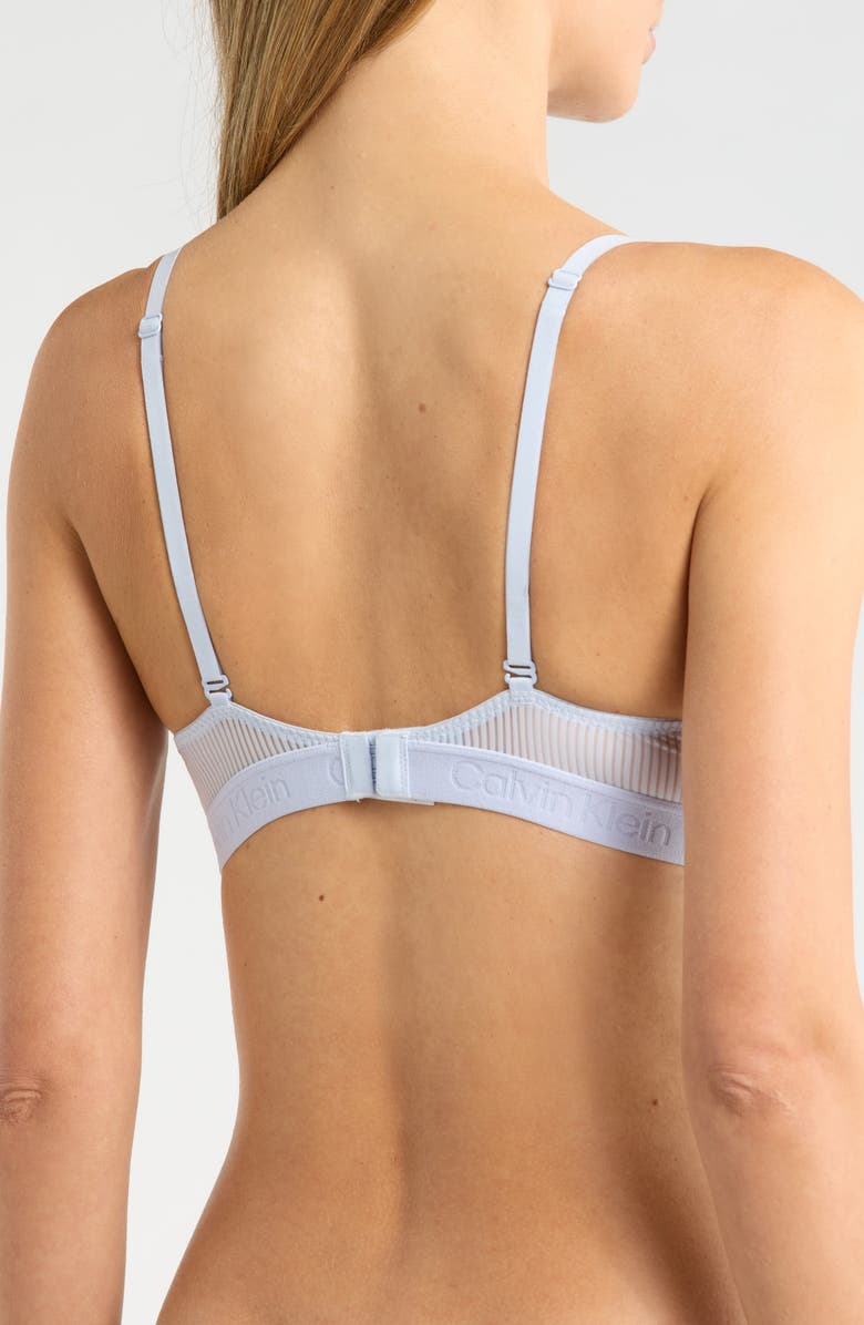 Calvin Klein Sensual Sheer Lightly Lined Demi Bra, Alternate, color, Halogen Blue