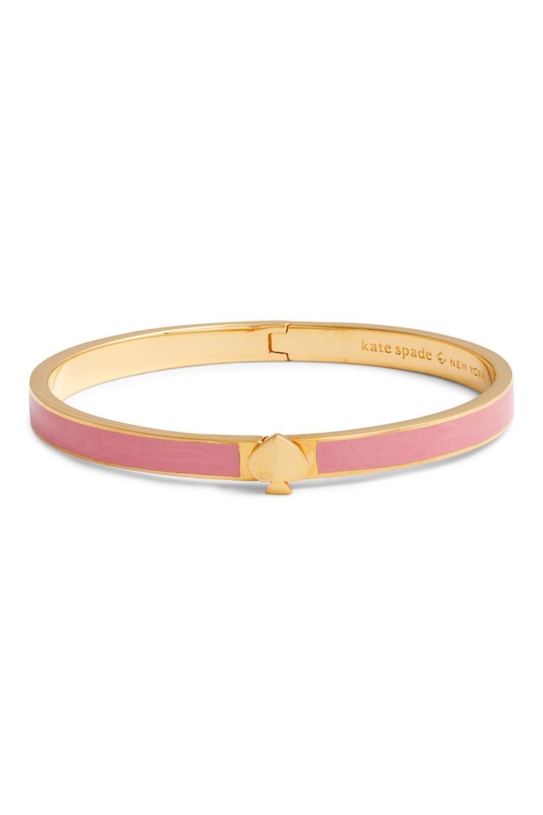 enamel spade bangle, Main, color, ROCOCO PINK