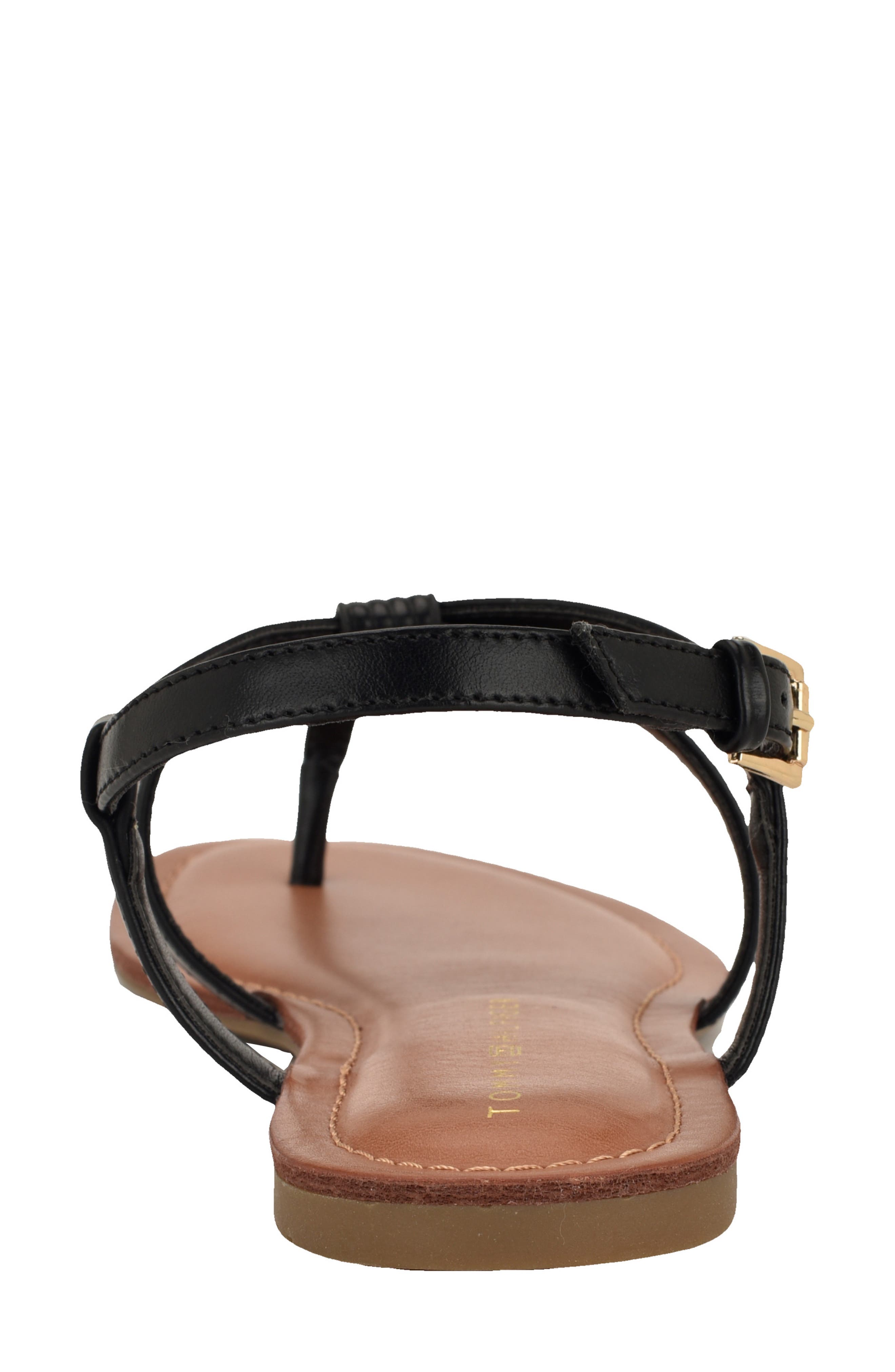 Tommy Hilfiger Lohian T-Strap Sandal, Alternate, color, Black