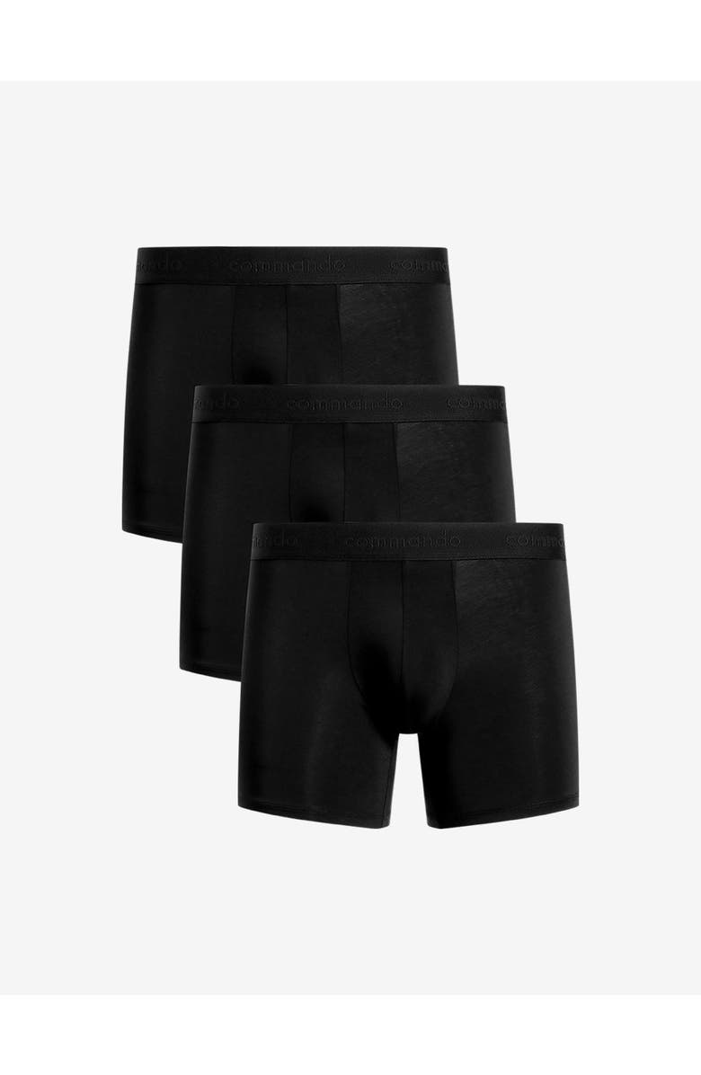 Commando Essential Modal Modern Fit Boxer Brief 3-Pack, Main, color, Black