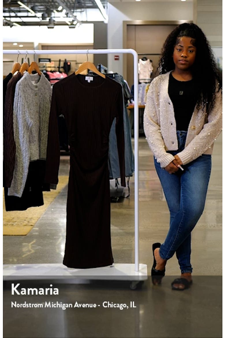 Long Sleeve Rib Dress video