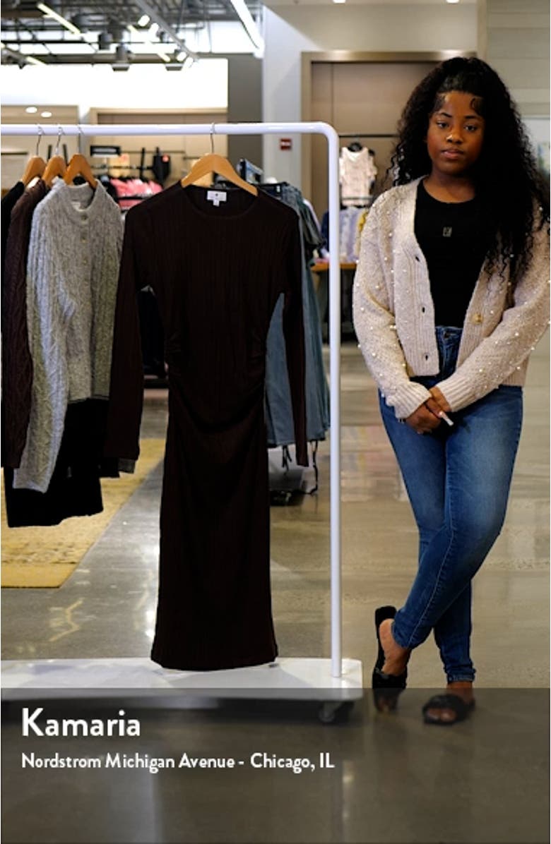 Long Sleeve Rib Dress, sales video thumbnail
