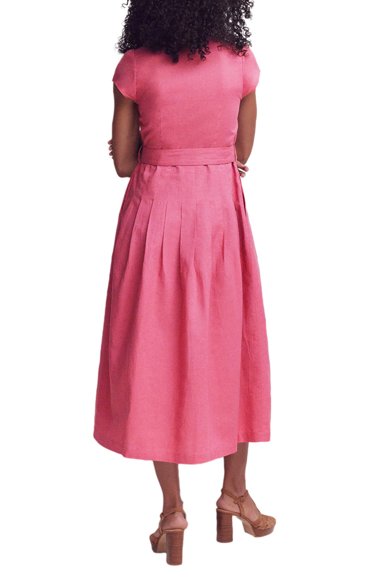 Arabella Linen Blend Maxi Dress - image 2