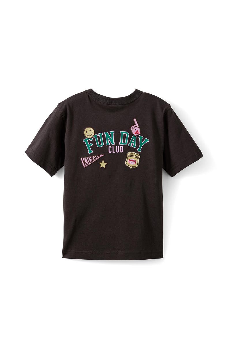 Cotton On Kids Kid's Poppy Oversize Graphic Print Tee, Alternate, color, Phantom Fun Day Club
