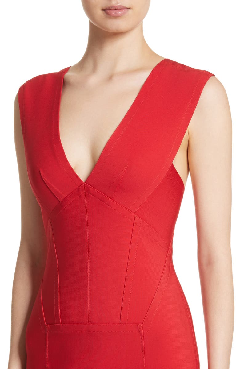 Yigal Azrouël Starlet Off the Shoulder V-Neck Dress, Alternate, color,