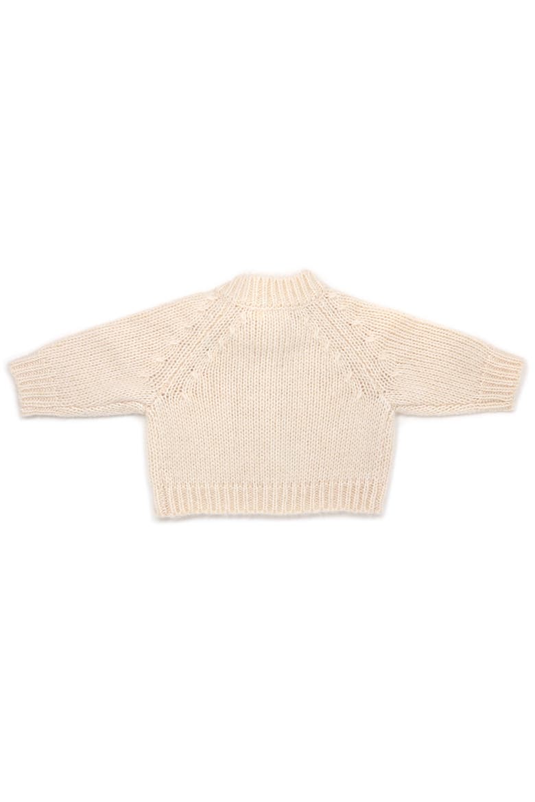 Scandi Bow Cardigan-Toddler, Little Kid, Alternate, color, Cream Heather