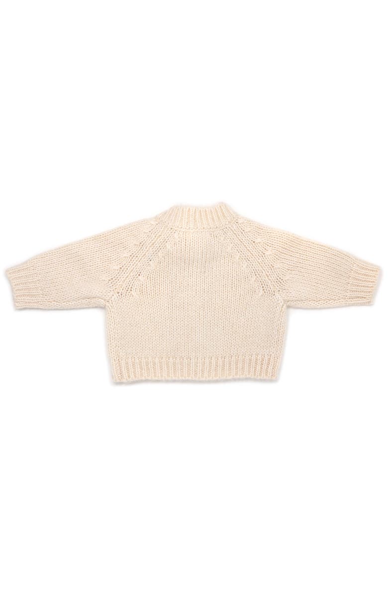 Oh baby! Brand Scandi Bow Cardigan- Infant, Alternate, color, Cream Heather