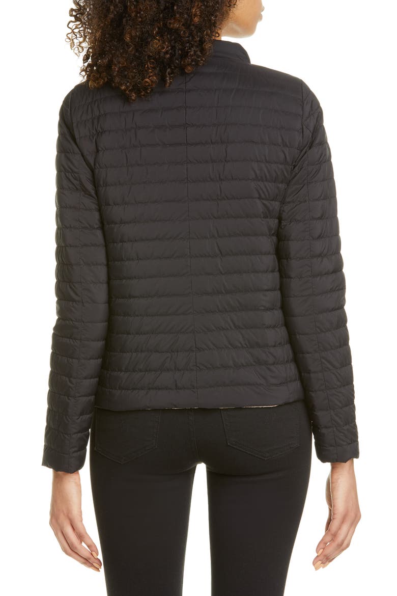 Reversible Water Repellent Down Puffer Jacket, Alternate, color, BLACK/ TAUPE