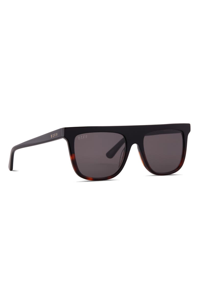 DIFF Stevie 55mm Flat Top Sunglasses, Alternate, color, Grey