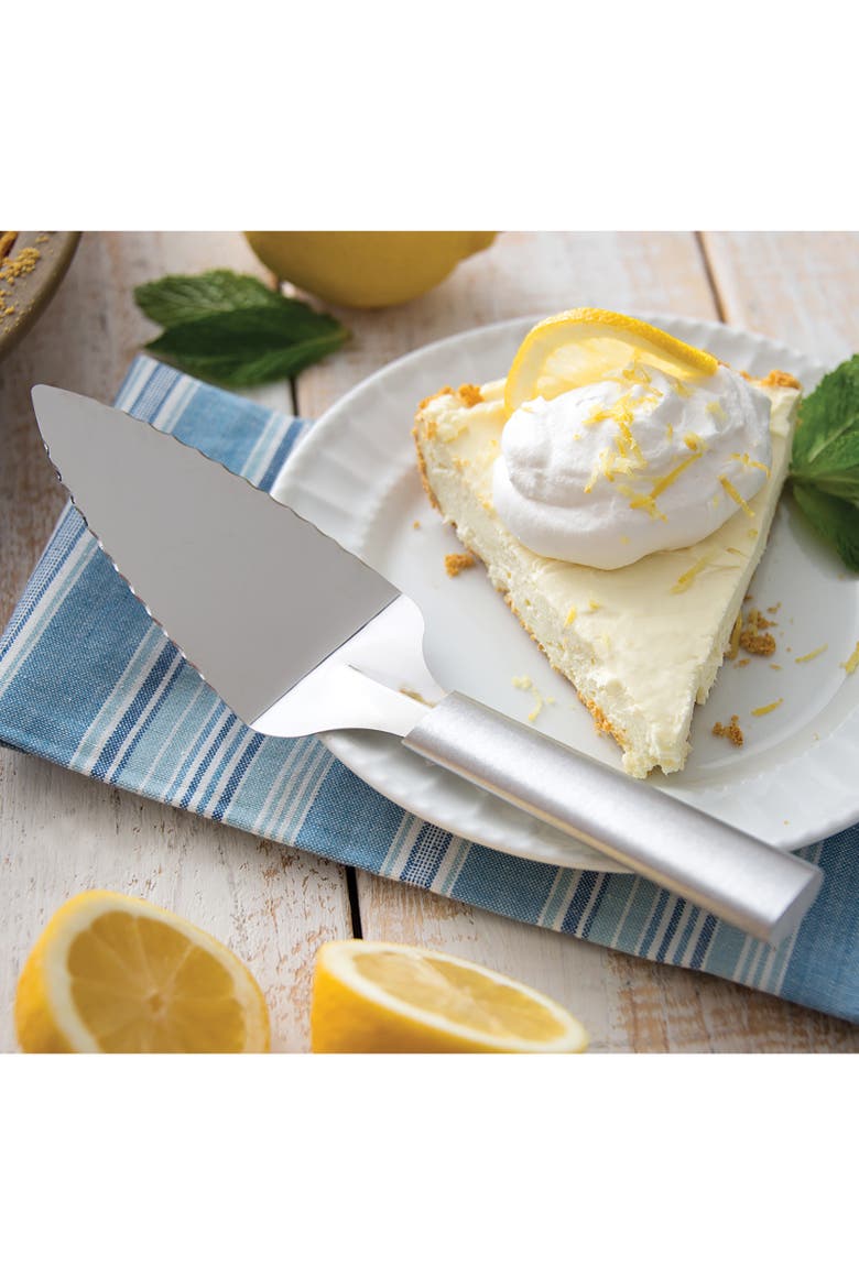 2 Piece Pie and Dessert Serving Set with Gift Box, Alternate, color, Silver