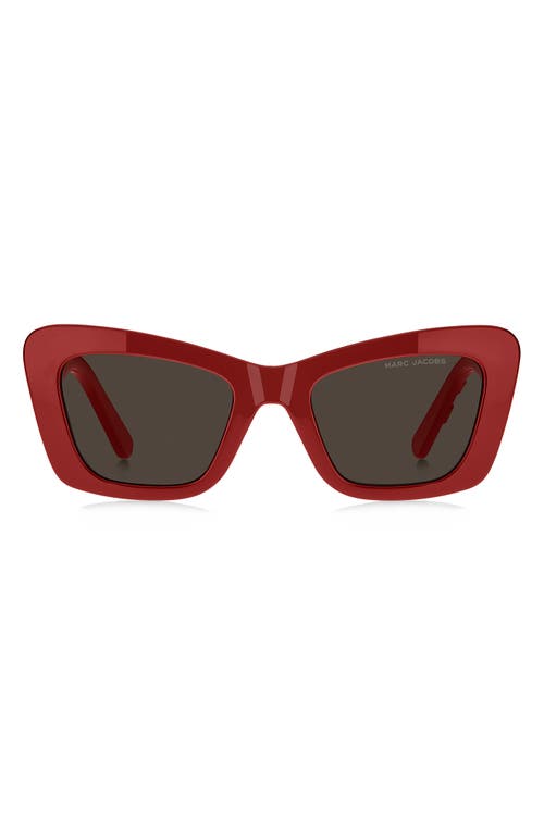 Marc Jacobs 52mm Cat Eye Sunglasses In Red