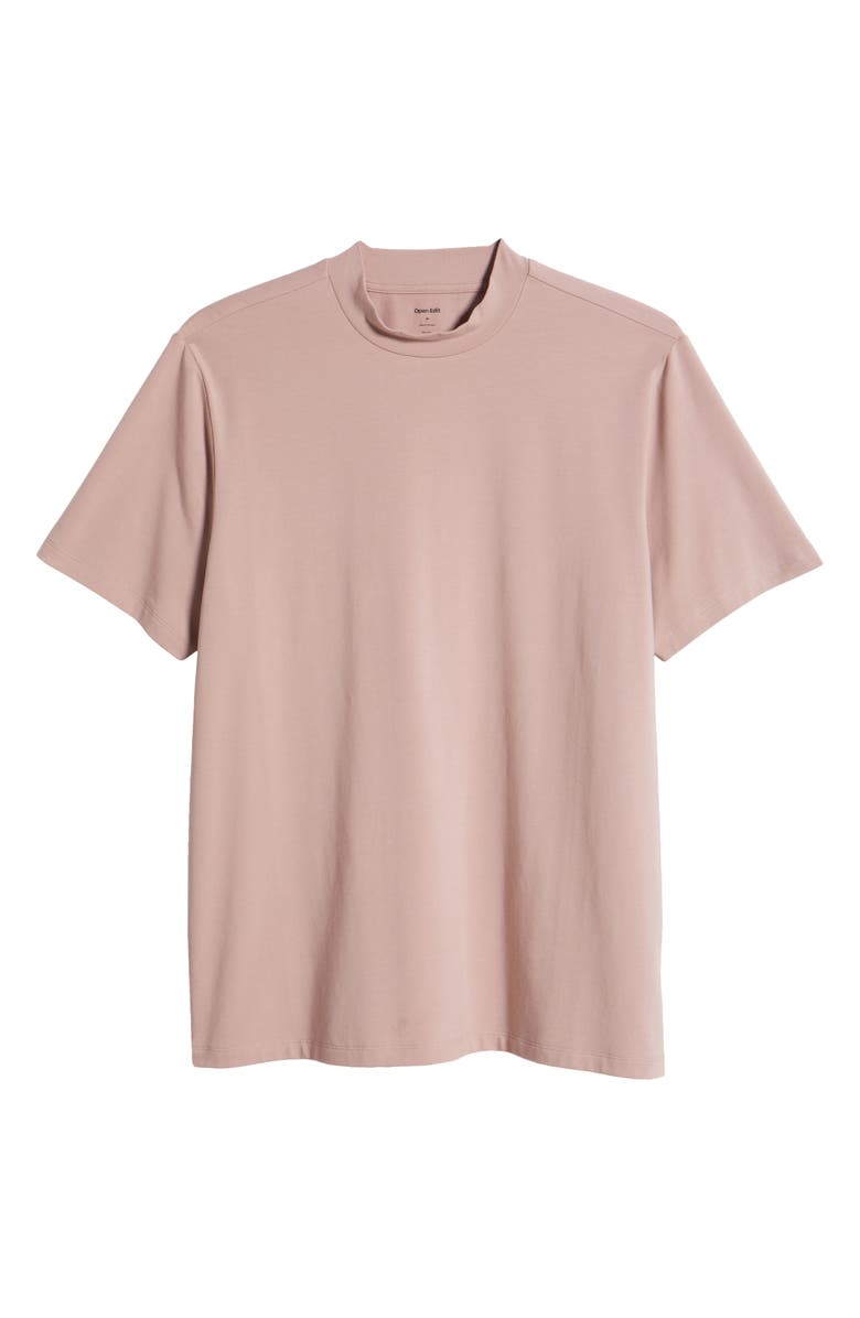 Open Edit Mock Neck T-Shirt, Alternate, color, Pink Timber