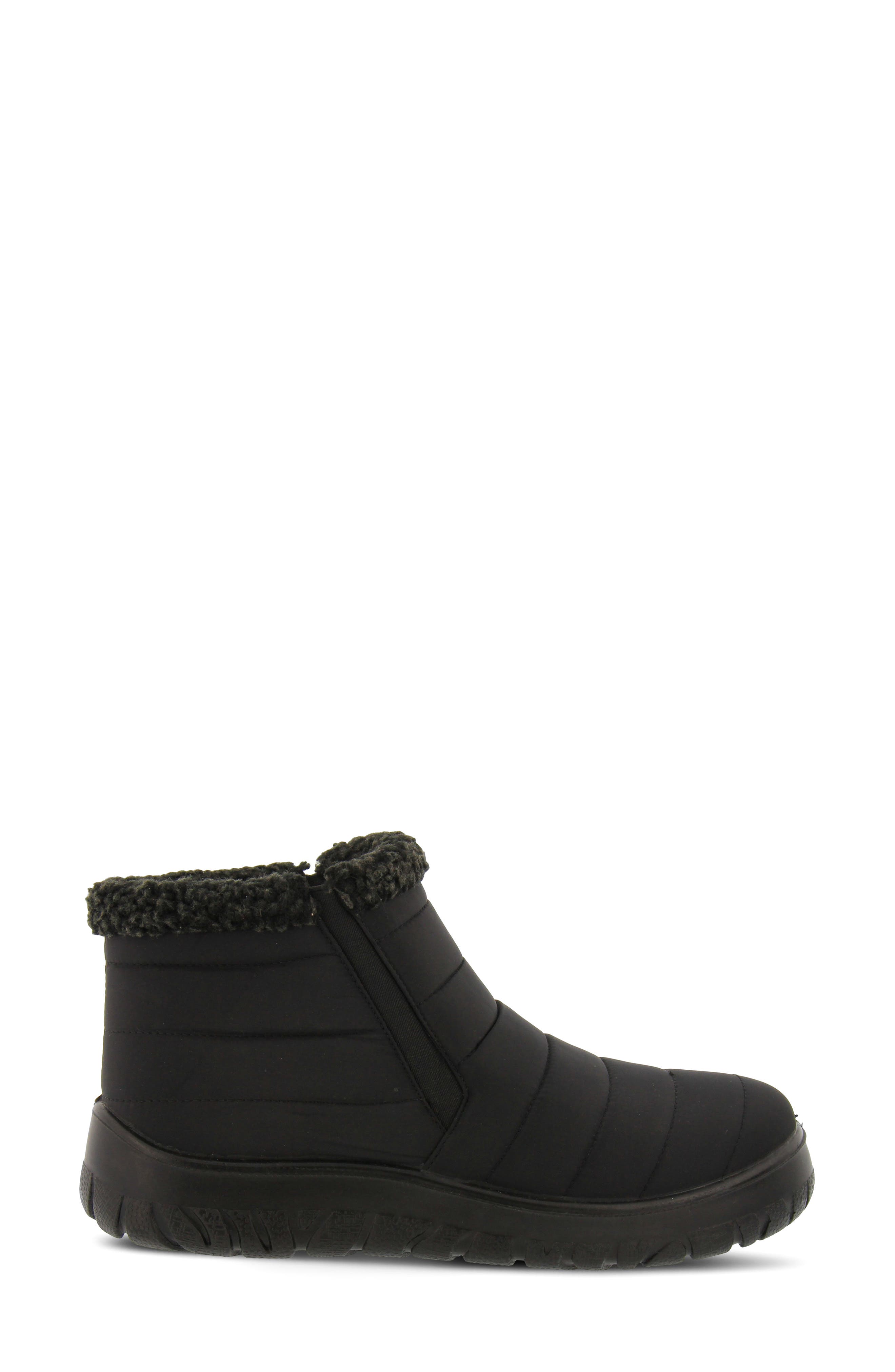 Flexus by Spring Step Melba Waterproof Winter Boot, Alternate, color, Black Faux Fur