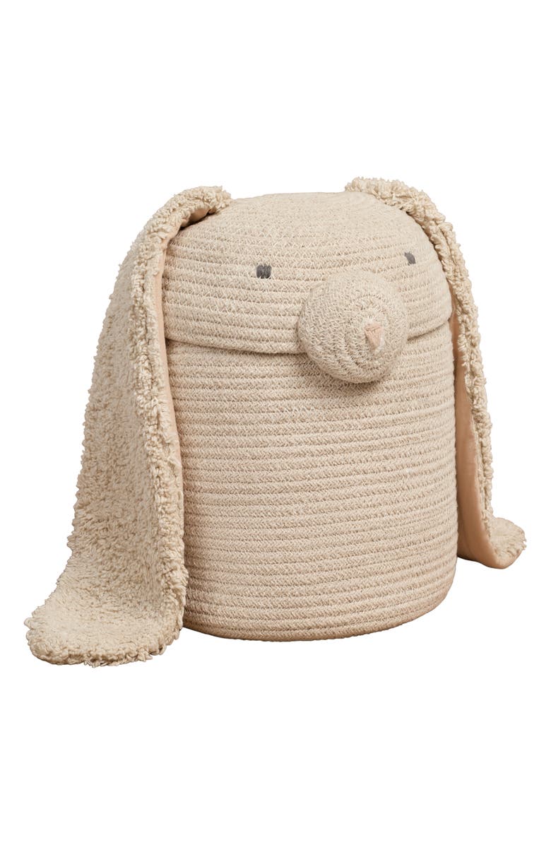 Lorena Canals Rita The Rabbit Basket, Alternate, color, Natural