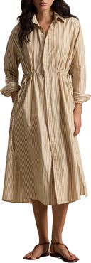 Polo Ralph Lauren Long Sleeve Stripe Shirtdress