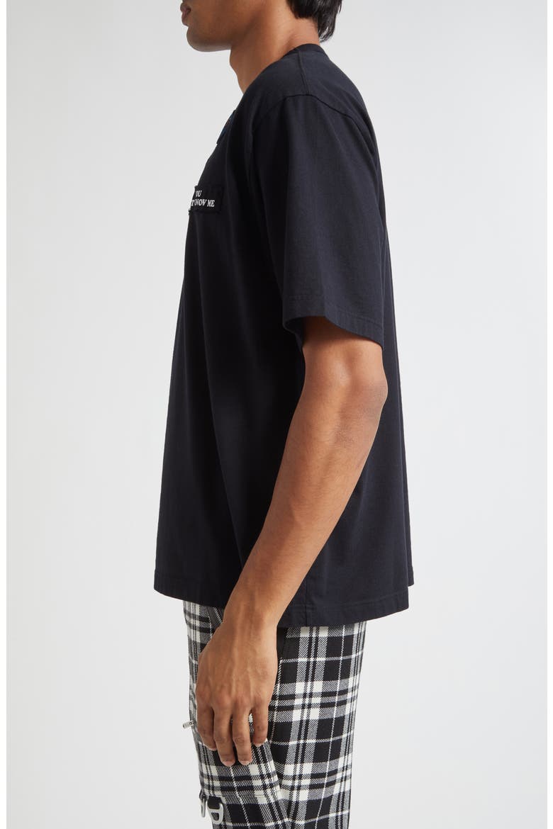 Embroidered Patch T-Shirt, Alternate, color, BLACK