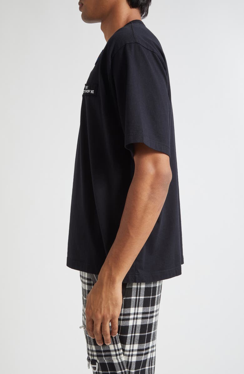 Undercover Embroidered Patch T-Shirt, Alternate, color, Black