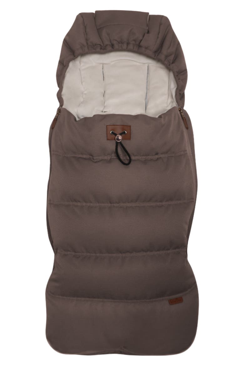 Wave 3 Faux Fur Lined Footmuff, Main, color, CARAMEL