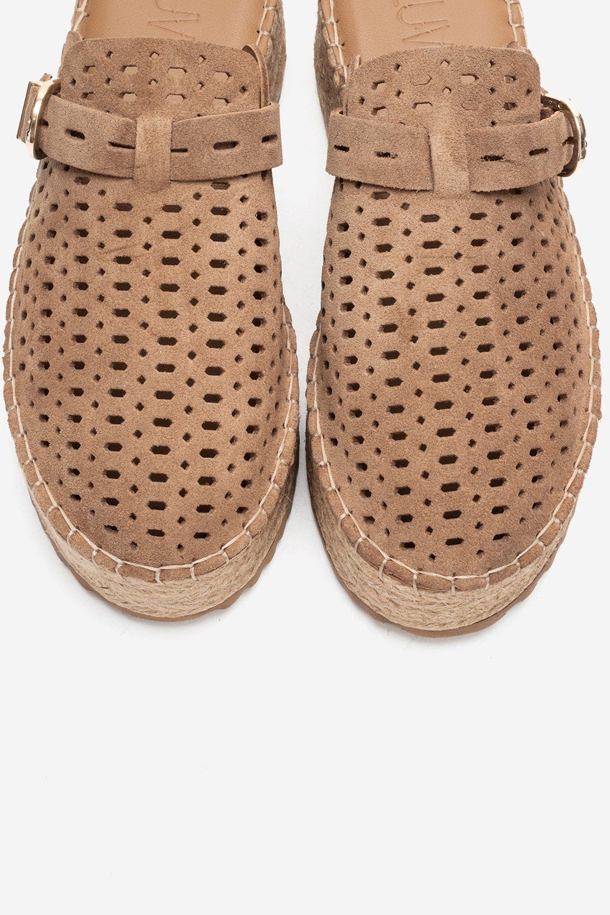 Louis Leather Platform Sandal, Alternate, color, Cognac Suede
