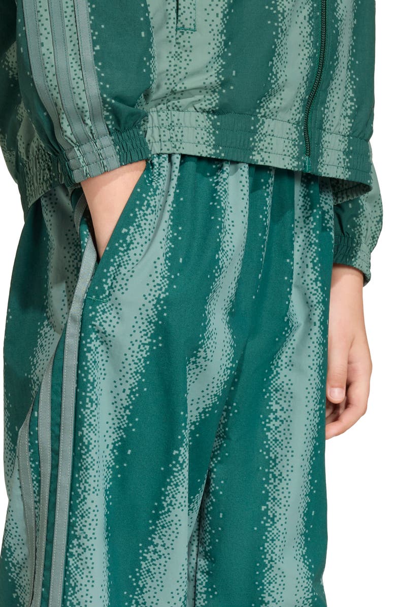 adidas Originals Kids' Minecraft 3-Stripes Track Pants, Alternate, color, Collegiate Green/ Tech Emerald