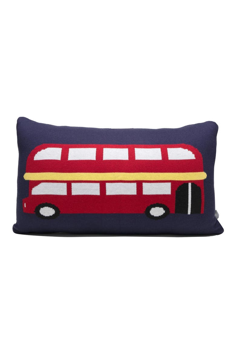 Double Decker Bus Accent Pillow, Main, color, MULTI