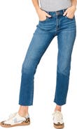 GIBSONLOOK Essential High Waist Raw Hem Crop Jeans