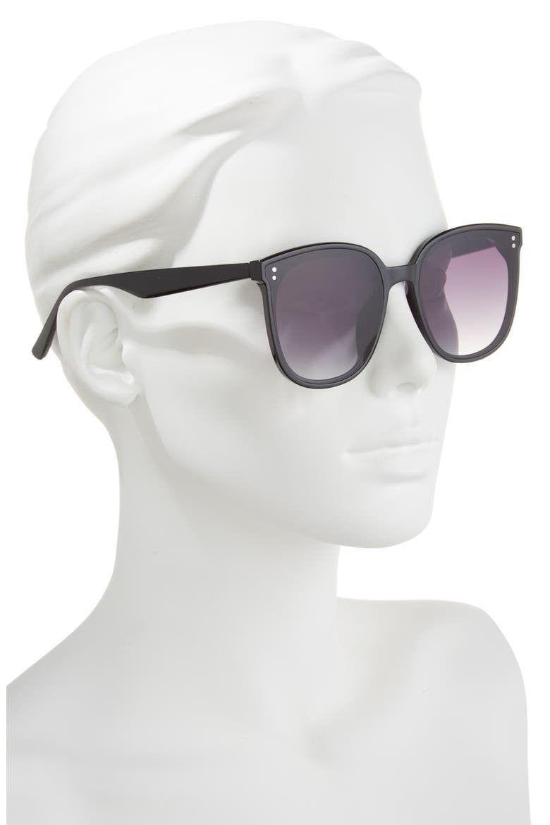 Square Sunglasses, Alternate, color, BLACK