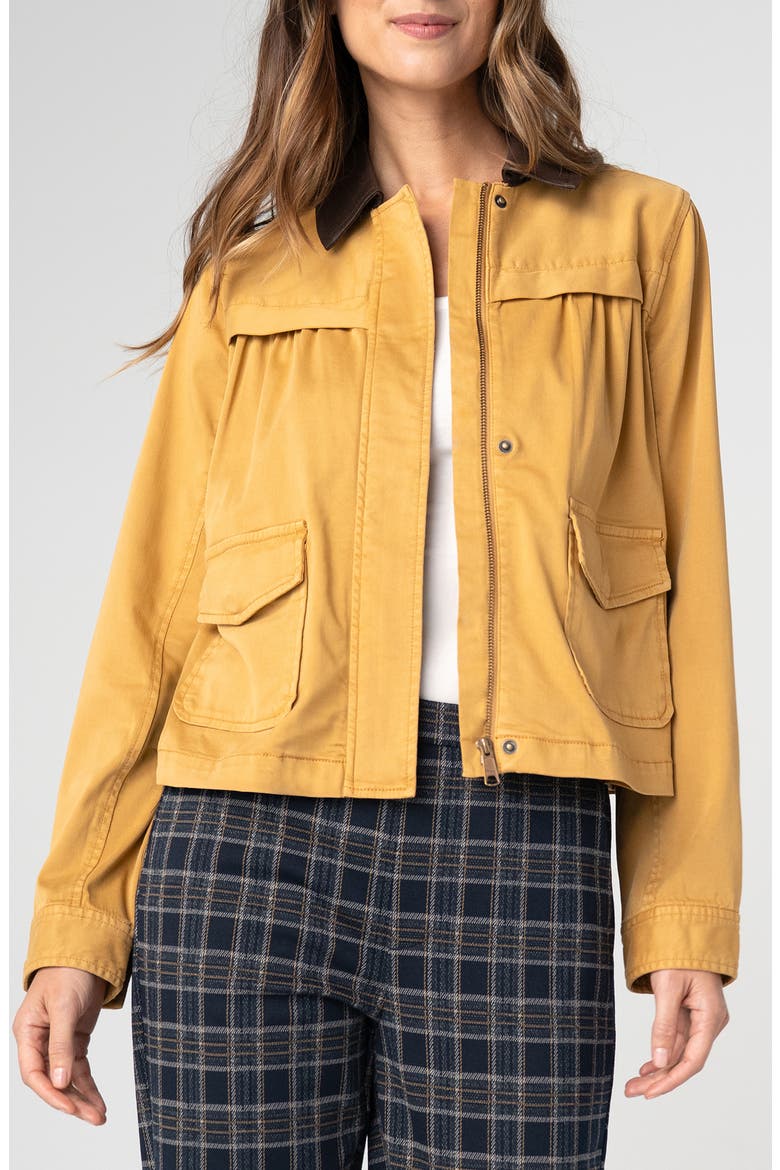 Collar Swing Jacket, Main, color, GOLD RUSH