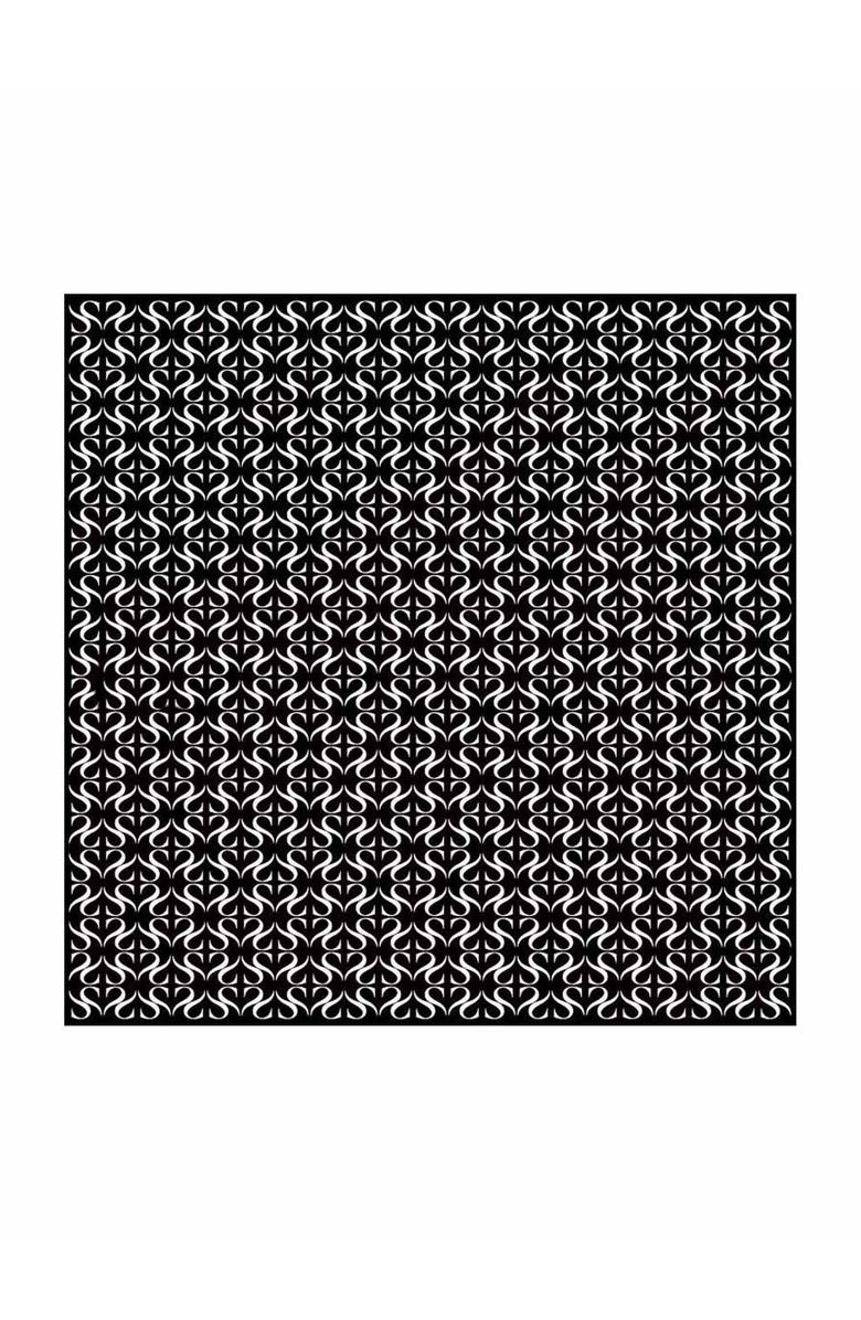 SILKSILKY Pure Silk S Square Scarf, Main, color, Black