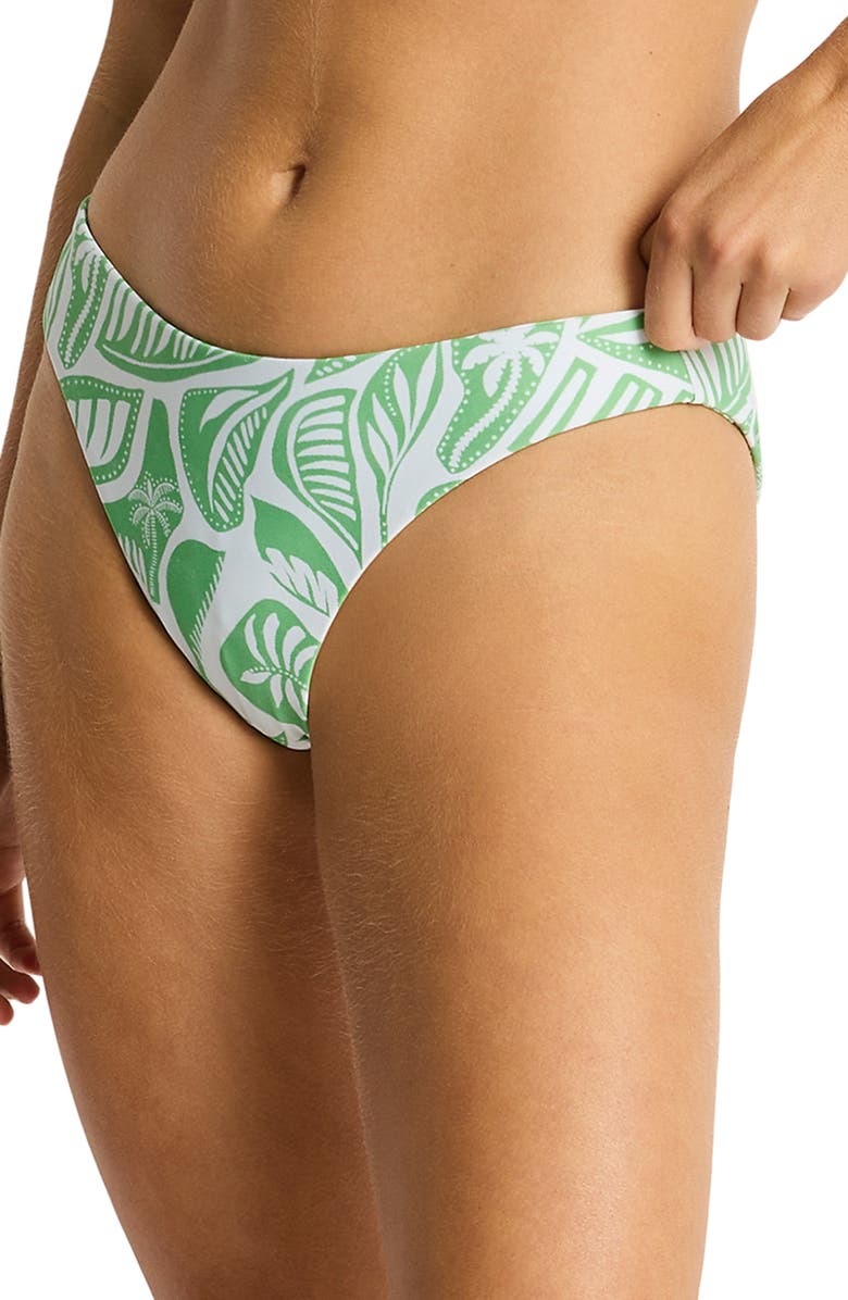 Sea Level Reversible Sporty Bikini Bottoms, Alternate, color, Matcha