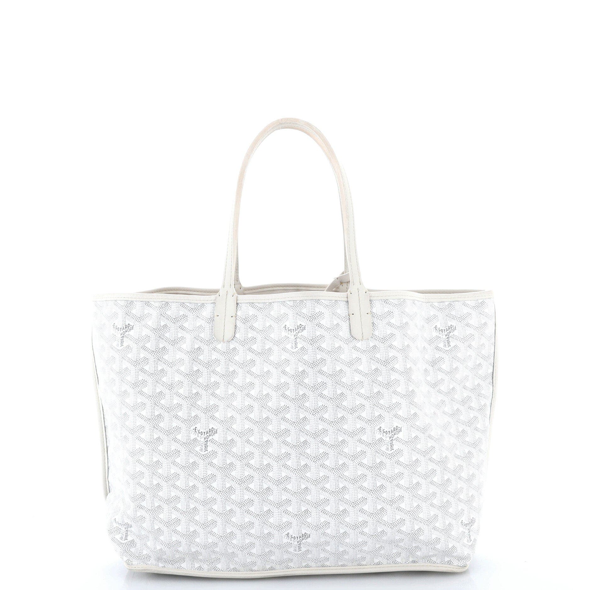 Anjou Reversible Tote Coated Canvas PM, Alternate, color, White