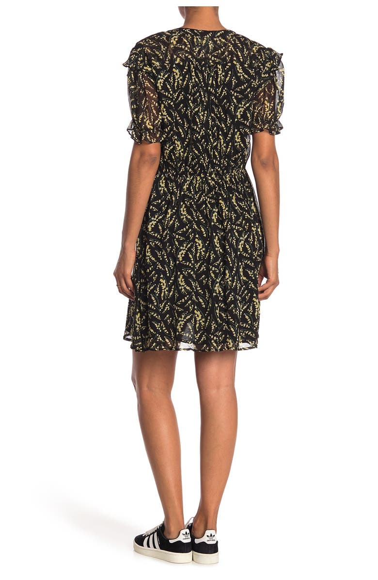 ba&sh Matcha Floral Short Sleeve Dress, Alternate, color, 